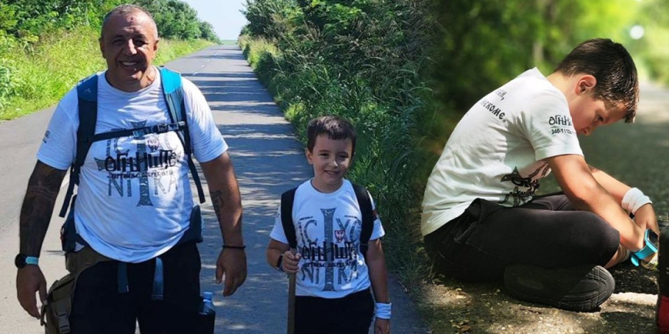 Treba samo malo volje! Najmlađi hodočasnik u Srbiji Dušan ponovo prodao svoje korake i pomogao drugima - Svaka čast!